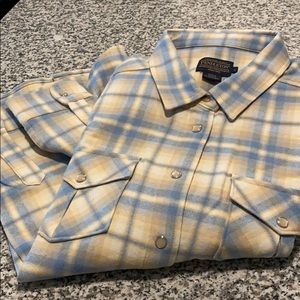 PENDLETON , CLASSIC ,SNAP BOTTON, 100% WOOL SHIRT